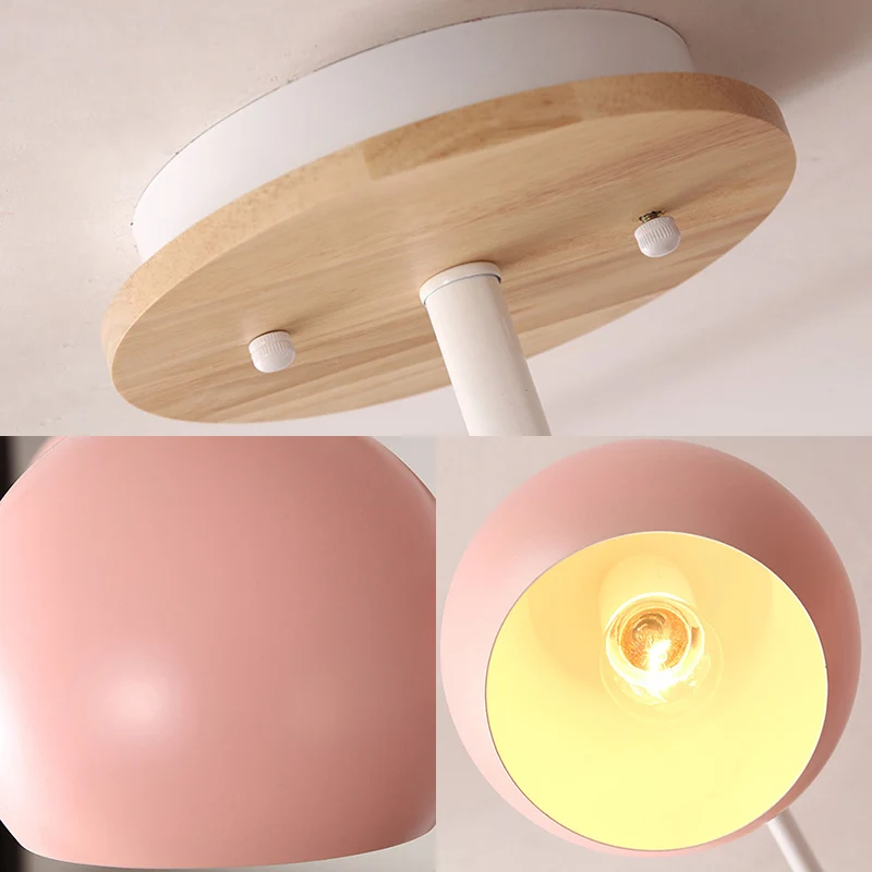 Lustre suspendu récent et Chic avec dôme, luminaire suspendu en métal à 3 ampoules pour salle à manger