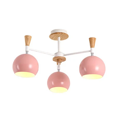 Lustre suspendu récent et Chic avec dôme, luminaire suspendu en métal à 3 ampoules pour salle à manger