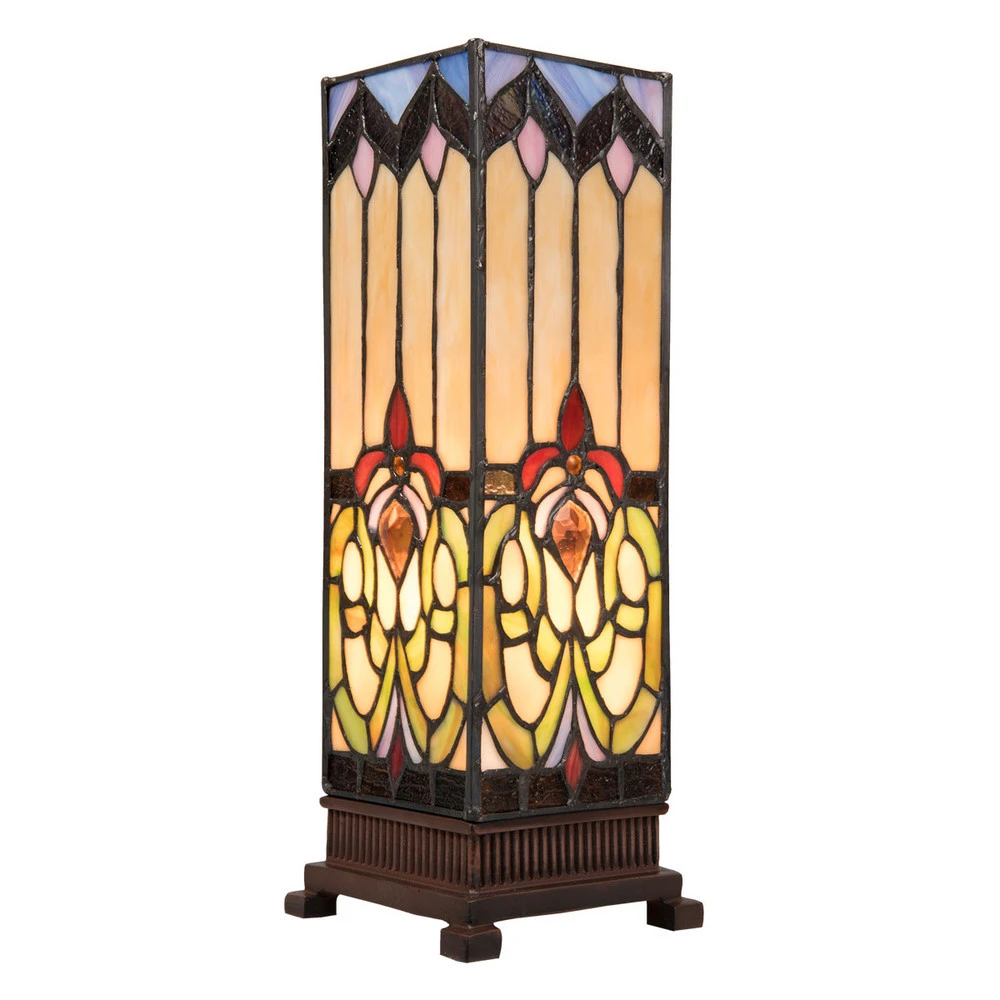 Pièce moteur Lampe à poser 5906 abat-jour en verre multicolore