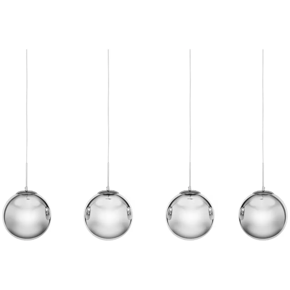 Plafonnier 4 ampoules verre fumé verre fer noir gris ténébreux 14_0009527
