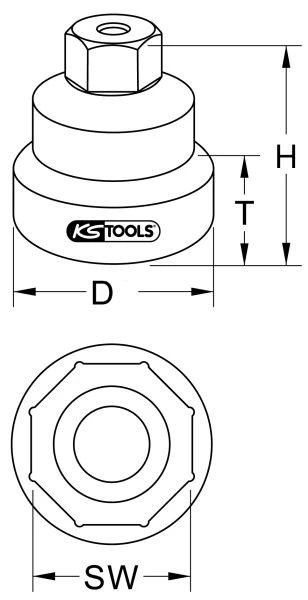 Majeur à écrou d'essieu KS Tools pour essieux avant Scania 450.0220 acheter à bas prix compatible avec les jantes...