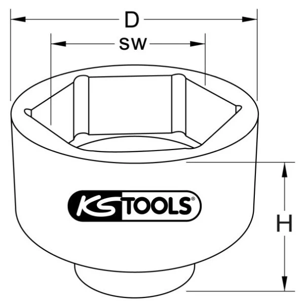KS Tools Clé à écrou d'essieu 1" pour DAF 120 mm 460.4190 magasiner à bas prix