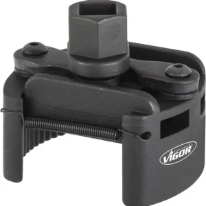 Outils pour filtre Clé pour filtre à huile VIGOR 60 - 80 mm universelle six pans extérieurs 21 mm carré creux 125 mm (1/2...