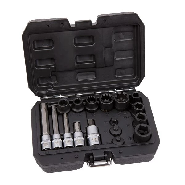 Jeu de clés à douilles pour étrier de frein RepTools 17 pièces XXL-118903 se fournir à bas prix