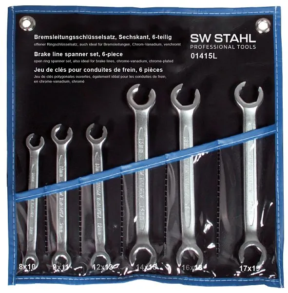 Jeu de clés pour conduites de frein SW-Stahl 6 pièces 01415L commander à bas prix par Performance
