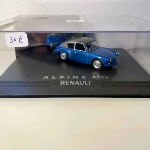 Certifié Professionnel Renault Alpine A106 bleue (coffret boite rectangle) - Norev