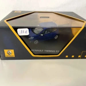 Renault Twingo GT bleue (coffret - boite rectangle) compatible avec les systèmes métriques et impériaux