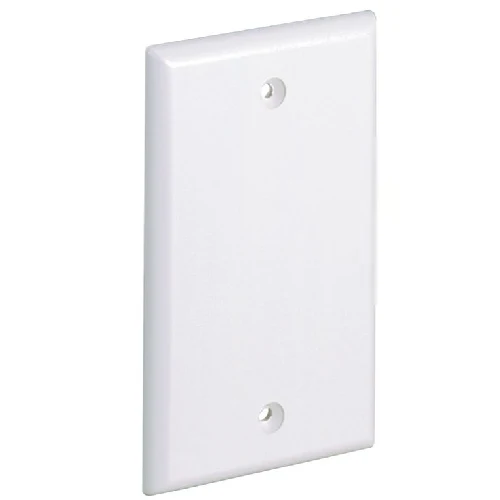 Coffre de rangement 4.5x2.75 Surface Raceway Unique Gang Screw-on Blank Faceplate ABS CPNIG