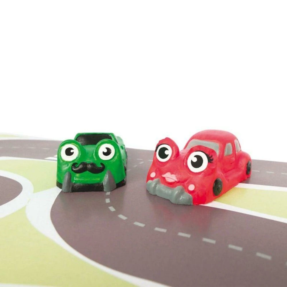 Coffret plâtre à réaliser soi-identique - la course des petits bolides Facile à installer