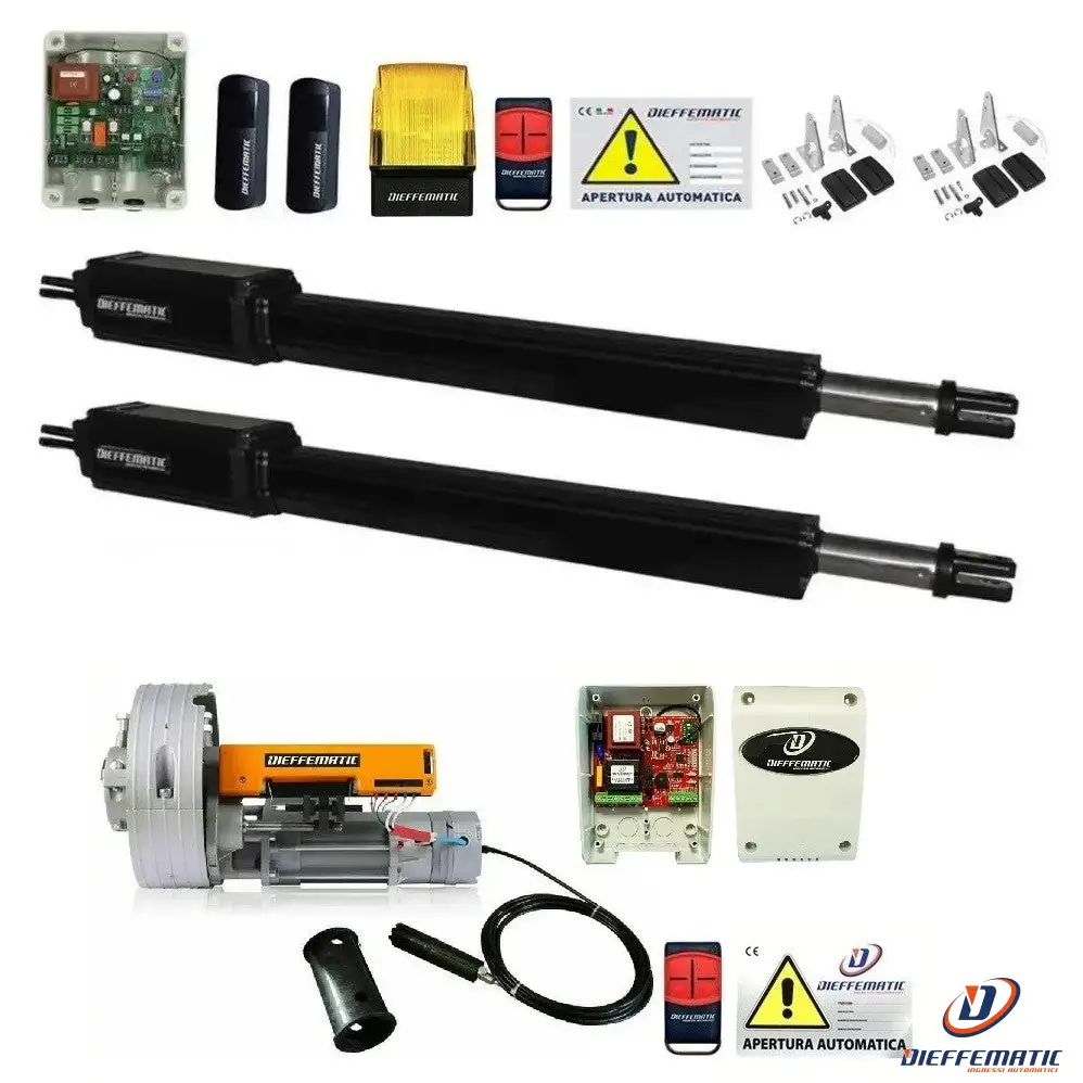 Combo Per Battente Vh Corsa 400 230V + Kit Motore 180 Kg Per Serrande Avvolgibili