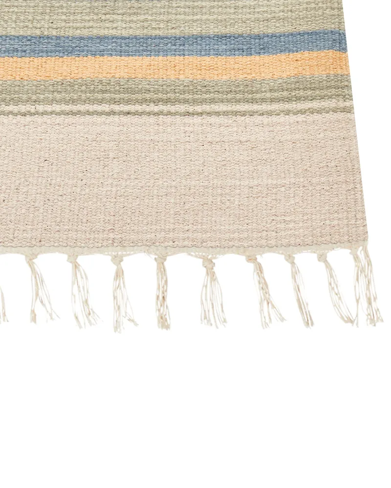 Coton bio Kilim Runner Rug 80 x 300 cm Multicolour APARAN