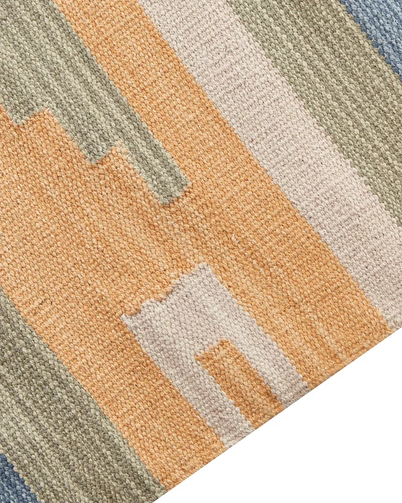 Coton bio Kilim Runner Rug 80 x 300 cm Multicolour APARAN