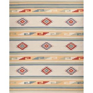 Coton peigné Kilim Rug 140 x 200 cm Multicolour APARAN