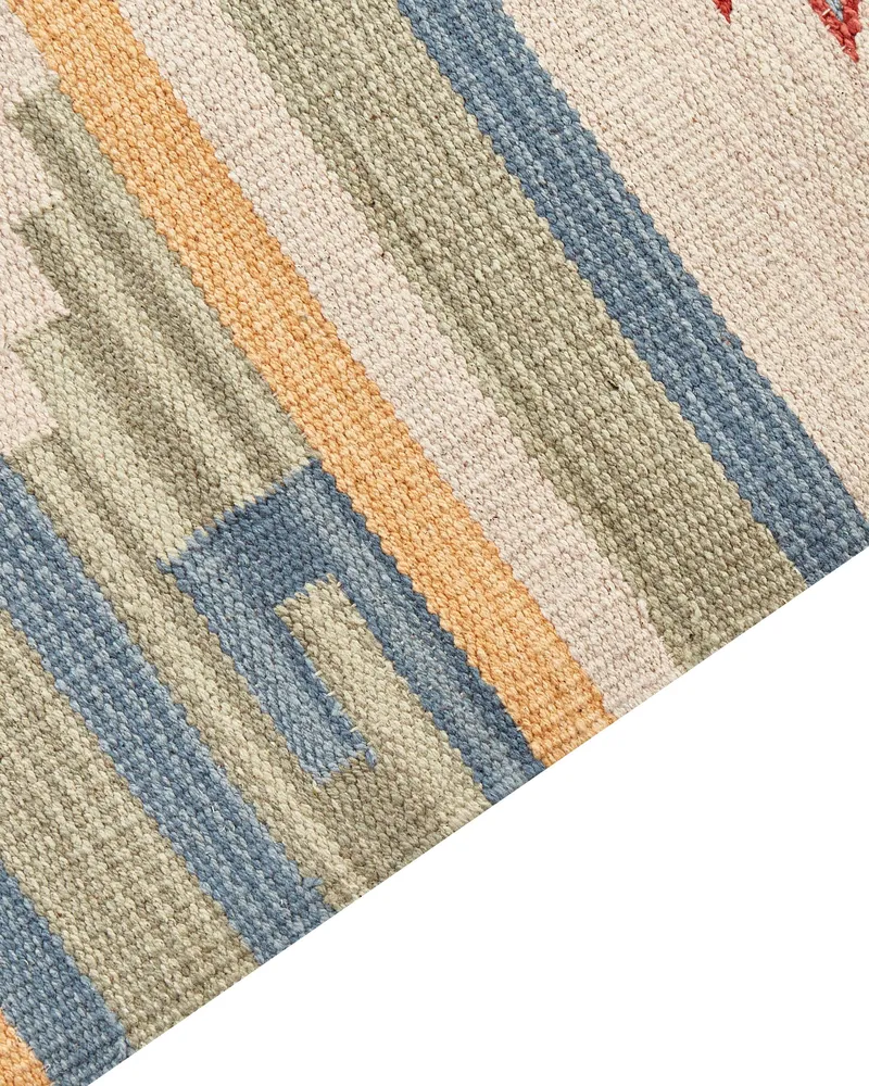 Coton peigné Kilim Rug 140 x 200 cm Multicolour APARAN