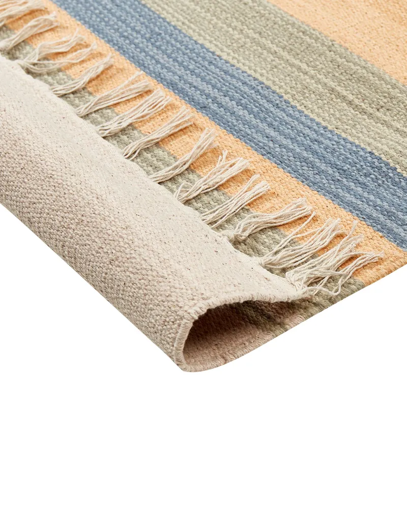 Coton peigné Kilim Rug 140 x 200 cm Multicolour APARAN