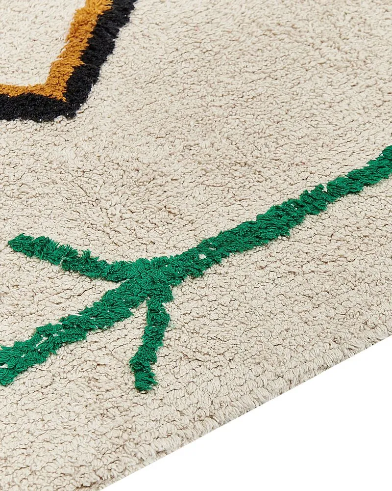 Cotton Runner Rug 80 x 230 cm Chamois CETMI