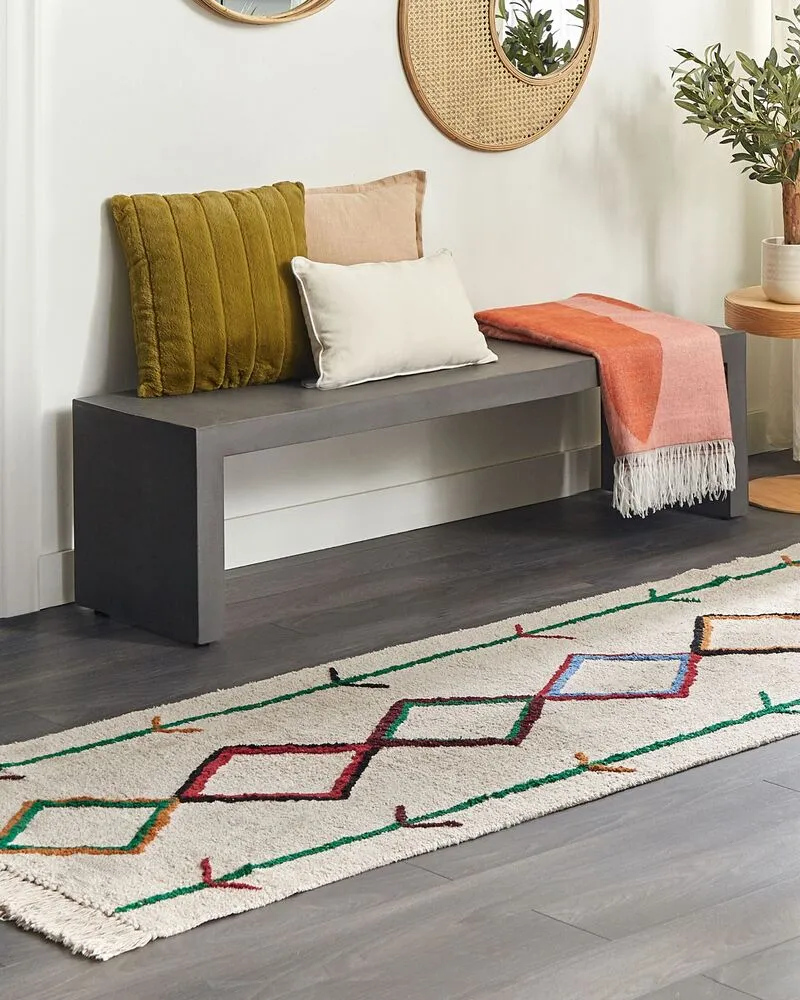 Cotton Runner Rug 80 x 230 cm Chamois CETMI