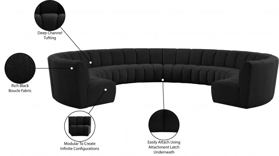 Filet de sécurité Tissu Boucle Infini 10Pc. En Coupé