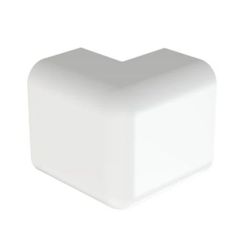 Low Voltage Outside Corner Surface Raceway Fitting Blanc pur OCF10WH-X (Pack 10) | Résistant aux UV | Anti-déchirure
