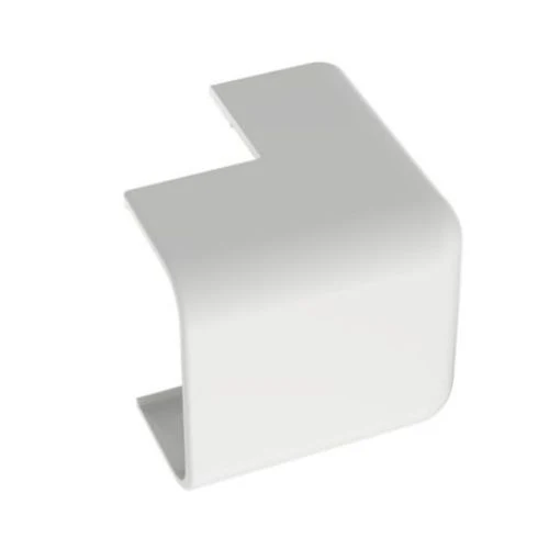 Low Voltage Outside Corner Surface Raceway Fitting Blanc pur OCF10WH-X (Pack 10) | Résistant aux UV | Anti-déchirure