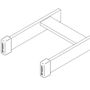 Protective End Caps Runway 0.38"W x 1.5"H; CPI 10642-001 | Résistant aux UV | Anti-déchirure