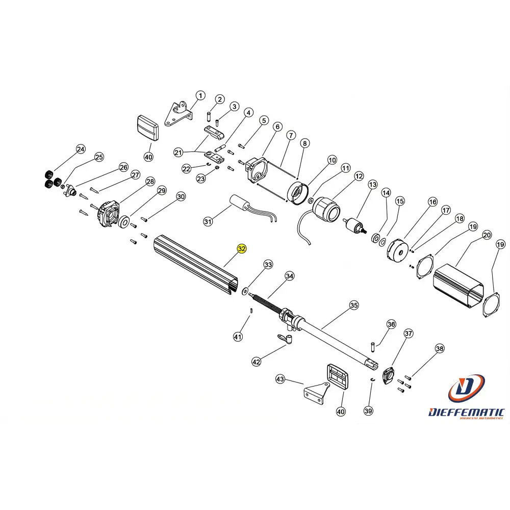 Stl007 Stelo Anteriore Alluminio Corsa 500 Linear 11 Vh 230V Ricambio pour Quad et SSV