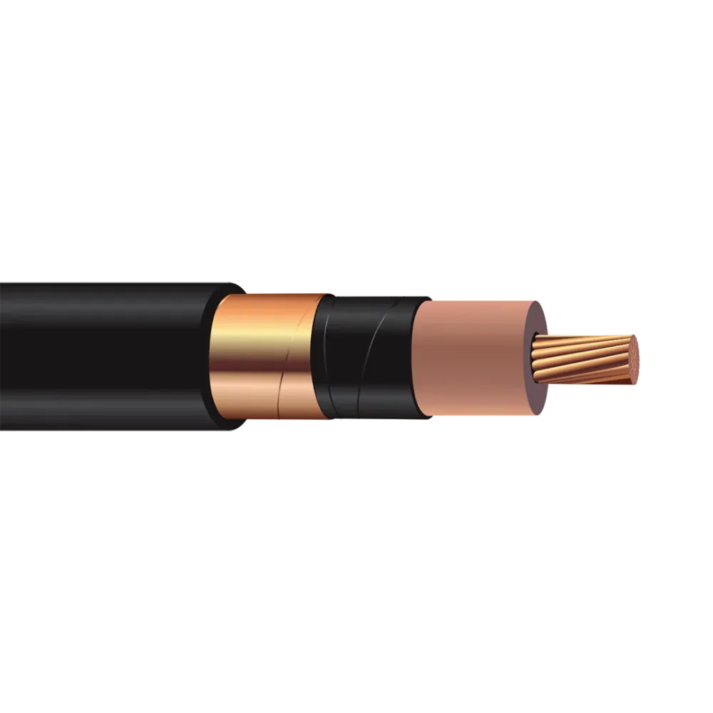 1000' 1/0 Type UL MV105 Single Conductor Shielded EPR Insulation VINYLE Jacket Copper Power Cable 24kV / 35kV