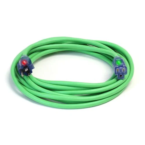 100FT 12/3 SJEOW Light Indicator Outdoor Cold Weather Extension Cord Vert êt
