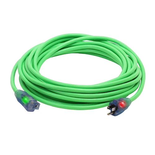 100FT 12/3 SJTW Frais Weather Extension Cord CGM Green