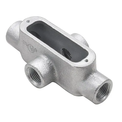 1-1/2" Rigid Conduit Bodies Malleable Fer Threaded X Type X5M (Pack 4)