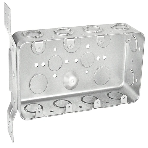 2-1/2" Deep Four Gang Ko's Bracketed Switch Box MGSB-4F (pack 20)