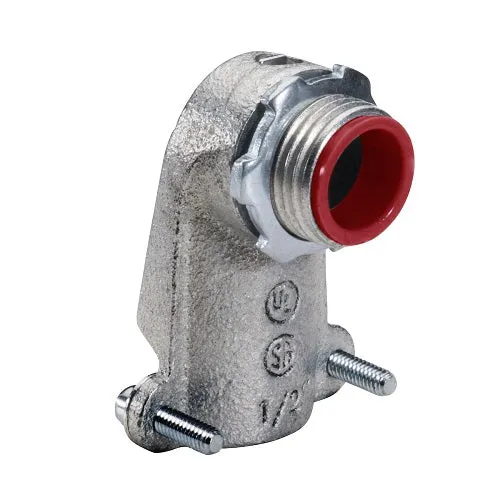 2-1/2 Inch 90 Deg Malleable BX-Flex Calorifugé Connector 107Mi (Pack 3)