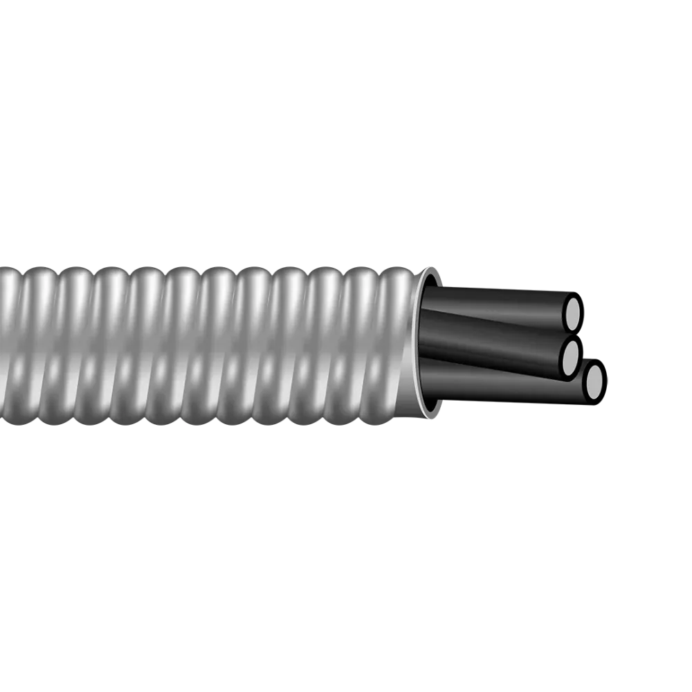 250' 2/0-3 W/GRND Stranded D'aluminium Conductor Interlocked Armor MC Cable
