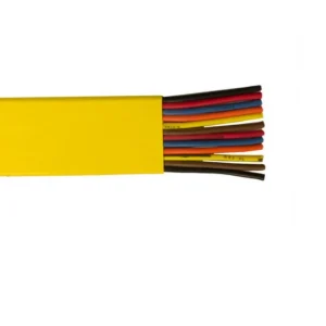 250' 14 AWG 8C Flat Festoon VINYLE 600V Yellow Cable