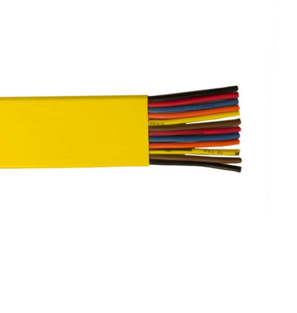 250' 14 AWG 8C Flat Festoon VINYLE 600V Yellow Cable
