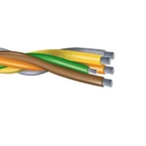 500' 2/0-4C #4 Ground Aluminium XHHW-2 XLPE Plex Cable BOYG 600/1000V
