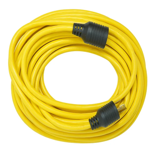 50"Ft 12/3 SJTW Jaune vif Extension Cord Nema L5-20P Outdoor Twist-to-lock 9208SW8802 (Pack 6)
