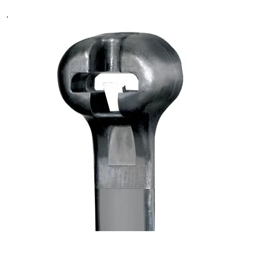 6.1x0.141 Dome-Top Stainless-Steel Locking Barb Cable Tie UV Polyamide 6.6 BT1.5I-C0 (Pack 100)