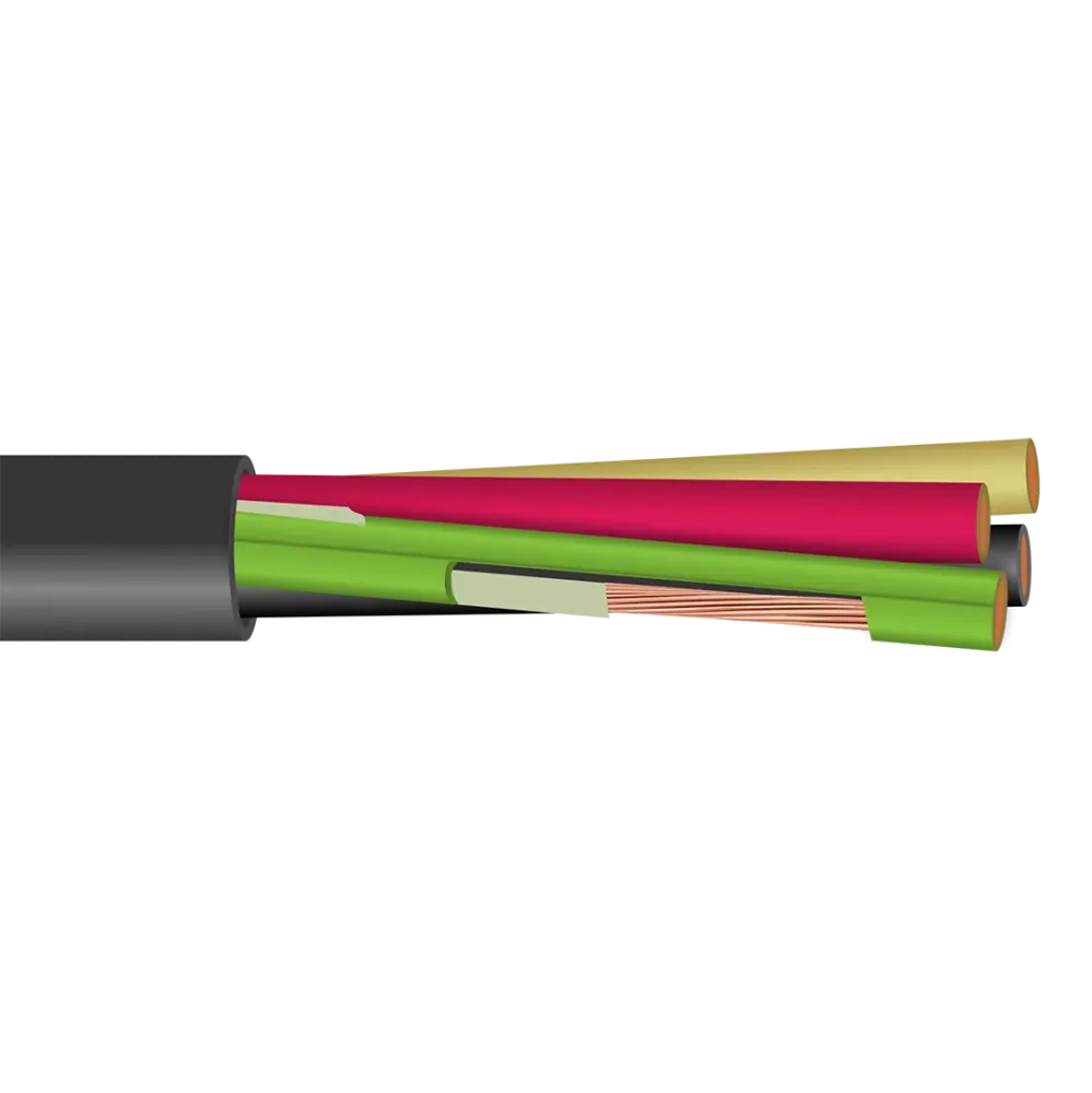 8/4 Armored & Sheathed Type P Drilling Rig Marine Power Cable 600V / 1000KV