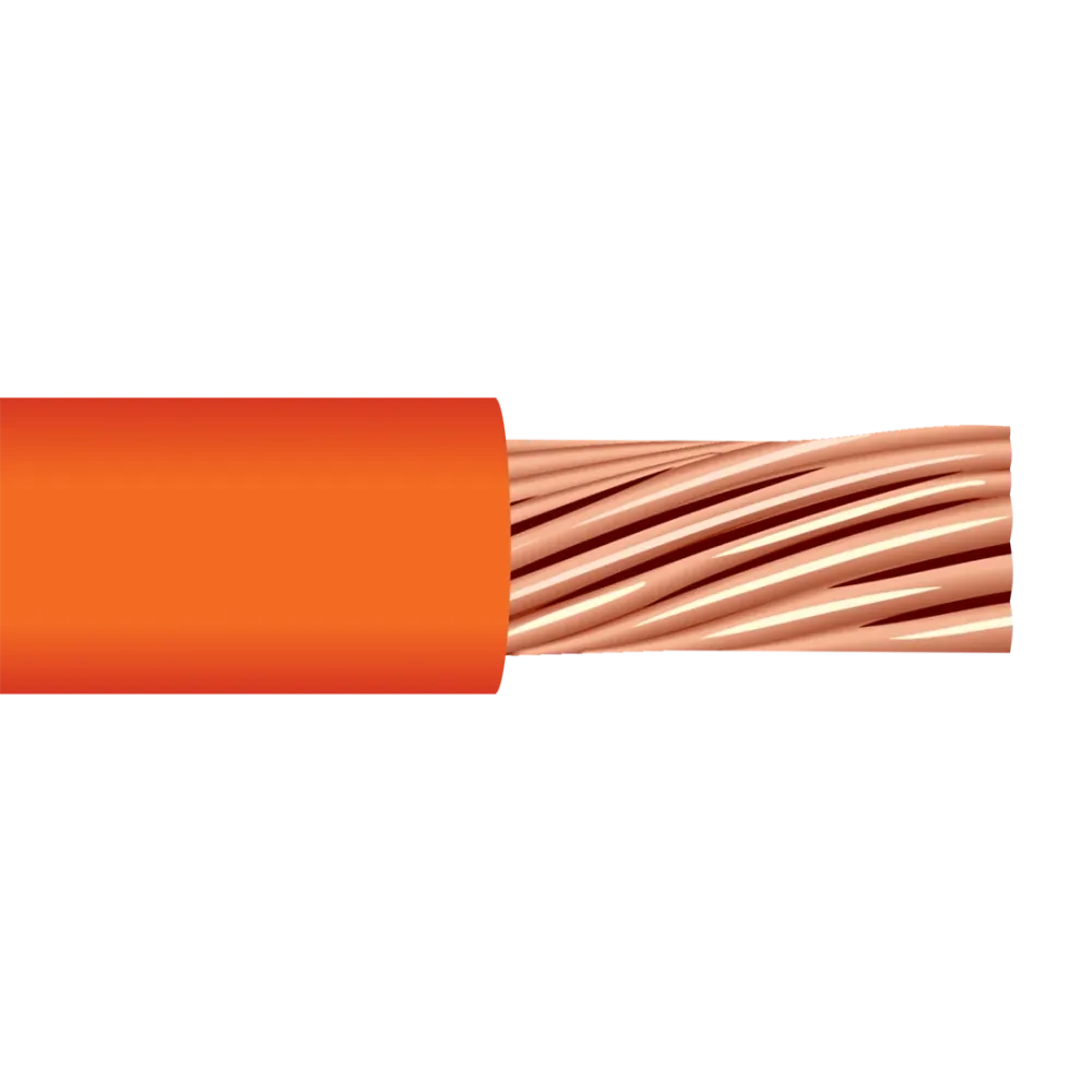 2 AWG Welding Cable Class M UL/CSA Orange Cable
