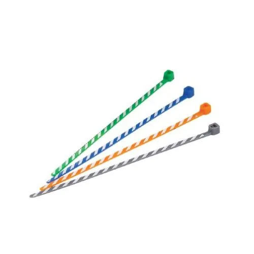 Cross Section Miniature Prestigieux Nylon Cable Tie Strips Slate Yellow PLT1M-L8-4 (pack 50)