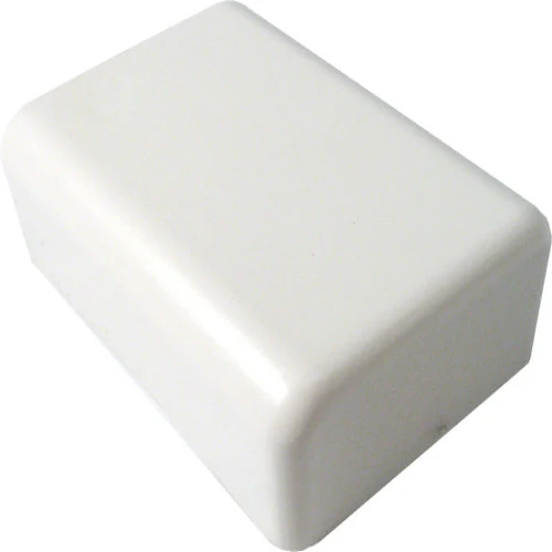 3/4 End Cap Office Blanc pur Surface Raceway 045-TSR1FW-36 (Pack 10)