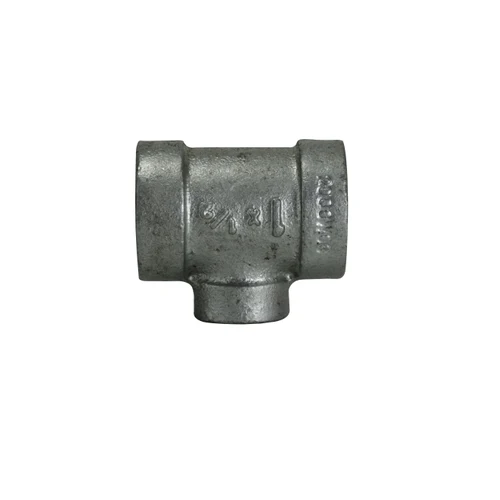 2" X 1 1/4" Extra Heavy 300 Malleable Fer Galvanized Reducing Tee Fittings 68334