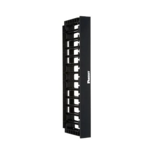 High Capacity Horizontal Unique Sided Cable Manager Black NMF1