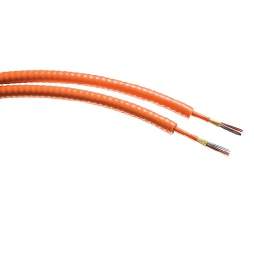Indoor/Outdoor Distribution Series Ultra Fox 6 Fiber ILA Low Smoke PVC Singlemode 900µm Tight Buffer Jaune doré Plenum Cab...