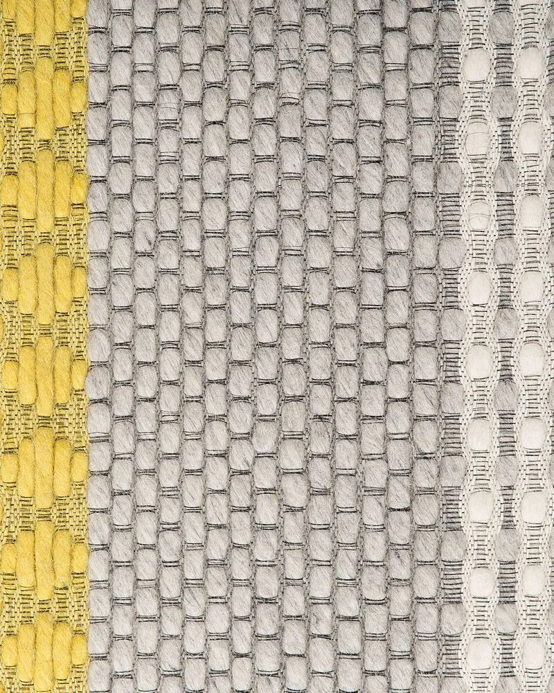 Laine Area Rug 140 x 200 cm Yellow and Grey AKKAYA