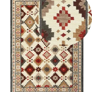 Laine Kilim Area Rug 140 x 200 cm Multicolour GHUKASAVAN