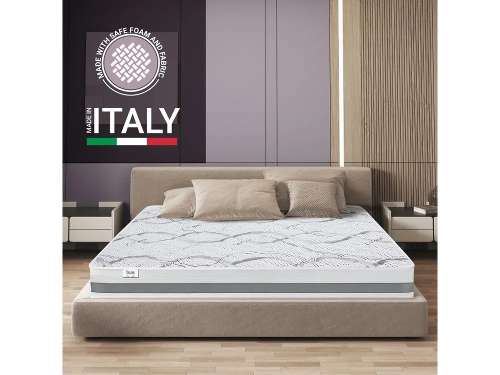 Matelas Double 140 x 210 à mémoire | Sélect Quality | Hauteur 25 cm | Made Italy