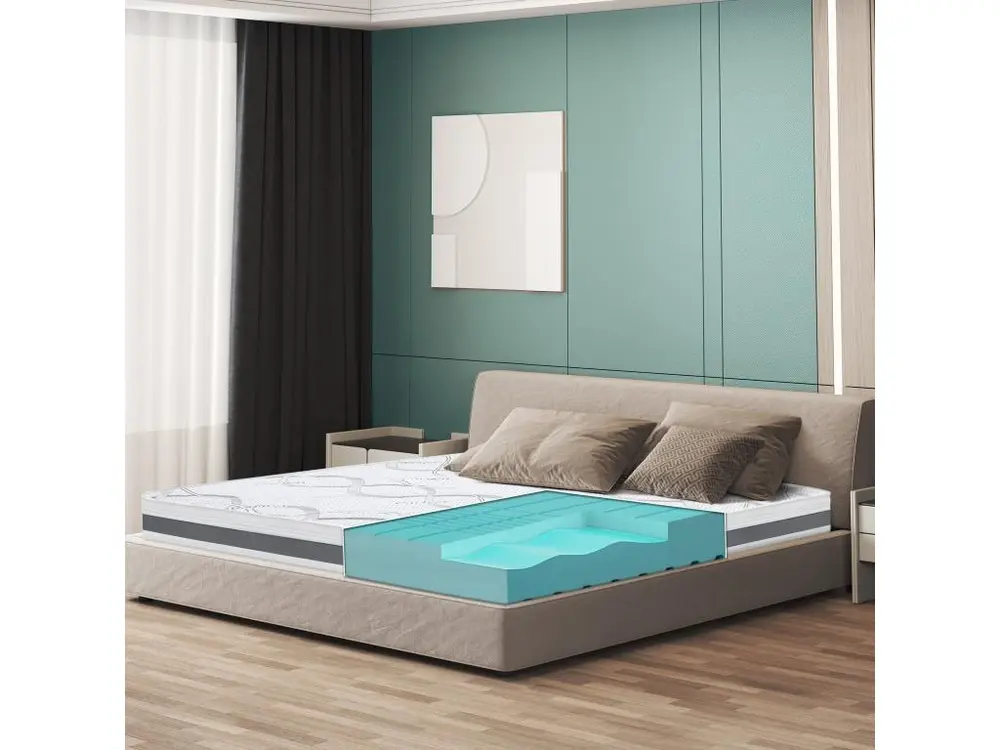 Matelas Doublement 140 x 220 à mémoire | Premium Quality | Hauteur 16 cm | Made Italy