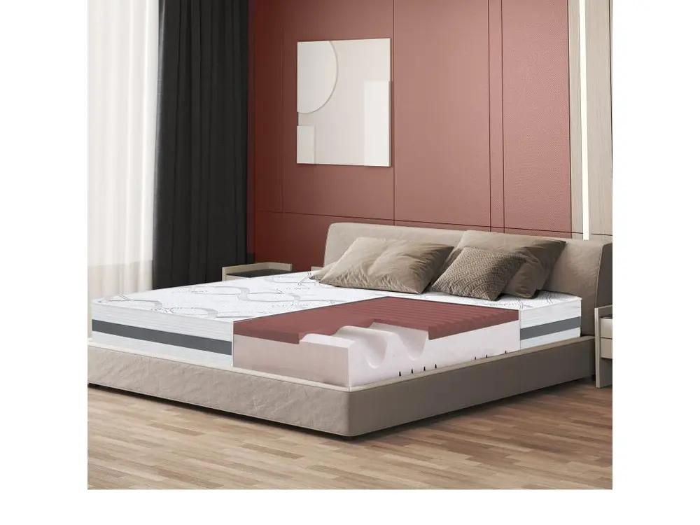 Matelas Simple 130 x 220 à mémoire de forme| Supérieur Quality | Hauteur 27 cm | Made Italy